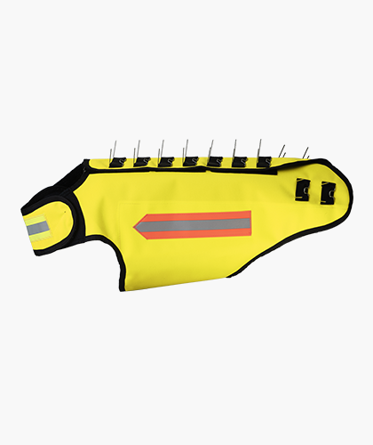 Dogtech Wolf - testad vargskyddsväst med vargstål för jakt i vargtäta områden. Gul.